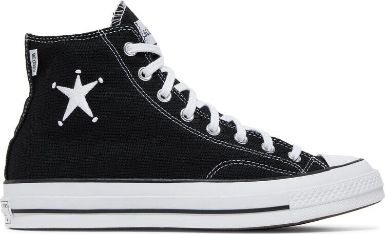 Кроссовки Converse Stussy x Chuck 70 High Black, черный
Кроссовки Converse Stussy x Chuck 70 High Black, черный
