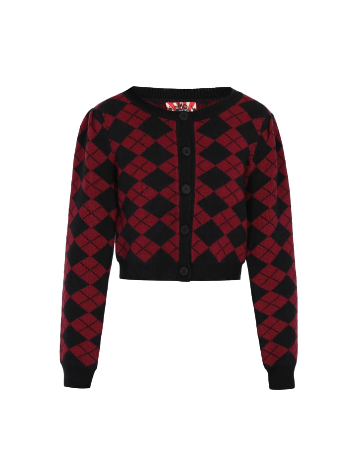 Женский кардиган черного бордового цвета myMo ROCKS
Женский кардиган черного бордового цвета myMo ROCKS