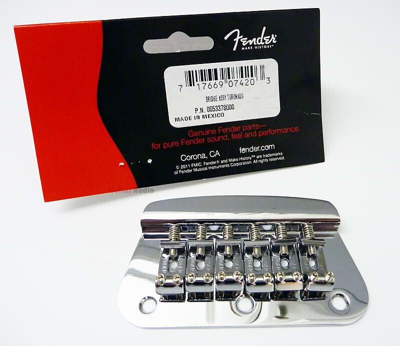 Подлинный гитарный бридж Fender Toronado Deluxe MIM (Mexico) в сборе - хром 005-3378-049
Подлинный гитарный бридж Fender Toronado Deluxe MIM (Mexico) в сборе - хром 005-3378-049