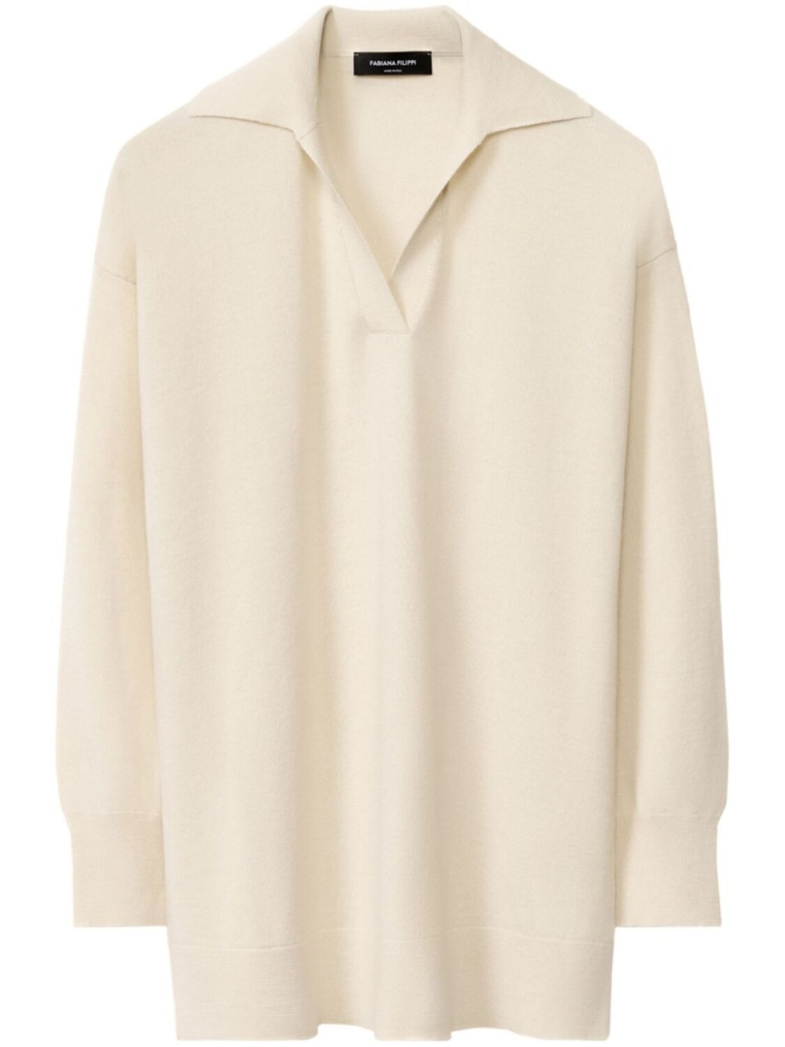 Fabiana Filippi свитер с разрезом на воротнике, нейтральный
Fabiana Filippi свитер с разрезом на воротнике, нейтральный