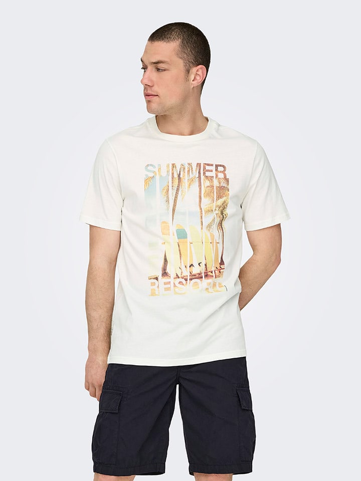 Футболка ONLY & SONS, белый
Футболка ONLY & SONS, белый