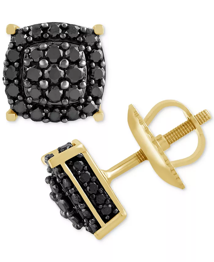 Мужские серьги-гвоздики с черными бриллиантами Halo Cluster с винтовой застежкой (1 карат) Macy's, золотой
Мужские серьги-гвоздики с черными бриллиантами Halo Cluster с винтовой застежкой (1 карат) Macy's, золотой