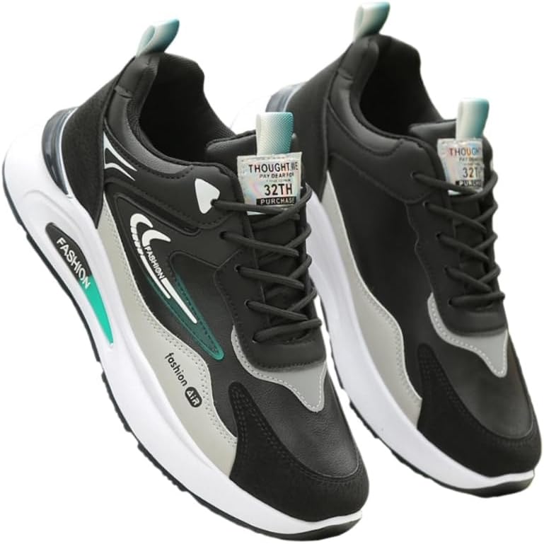 Удобные мужские спортивные кроссовки с толстой подошвой - легкие, противоскользящие, с амортизирующим верхом из ПУ. Подходят для повседневной носки, походов и занятий спортом Fmshi, черный
Удобные мужские спортивные кроссовки с толстой подошвой - легкие, противоскользящие, с амортизирующим верхом из ПУ. Подходят для повседневной носки, походов и занятий спортом Fmshi, черный