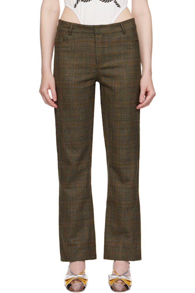 Коричневые узкие брюки из твида «So 2010» LAURA ANDRASCHKO
Коричневые узкие брюки из твида «So 2010» LAURA ANDRASCHKO