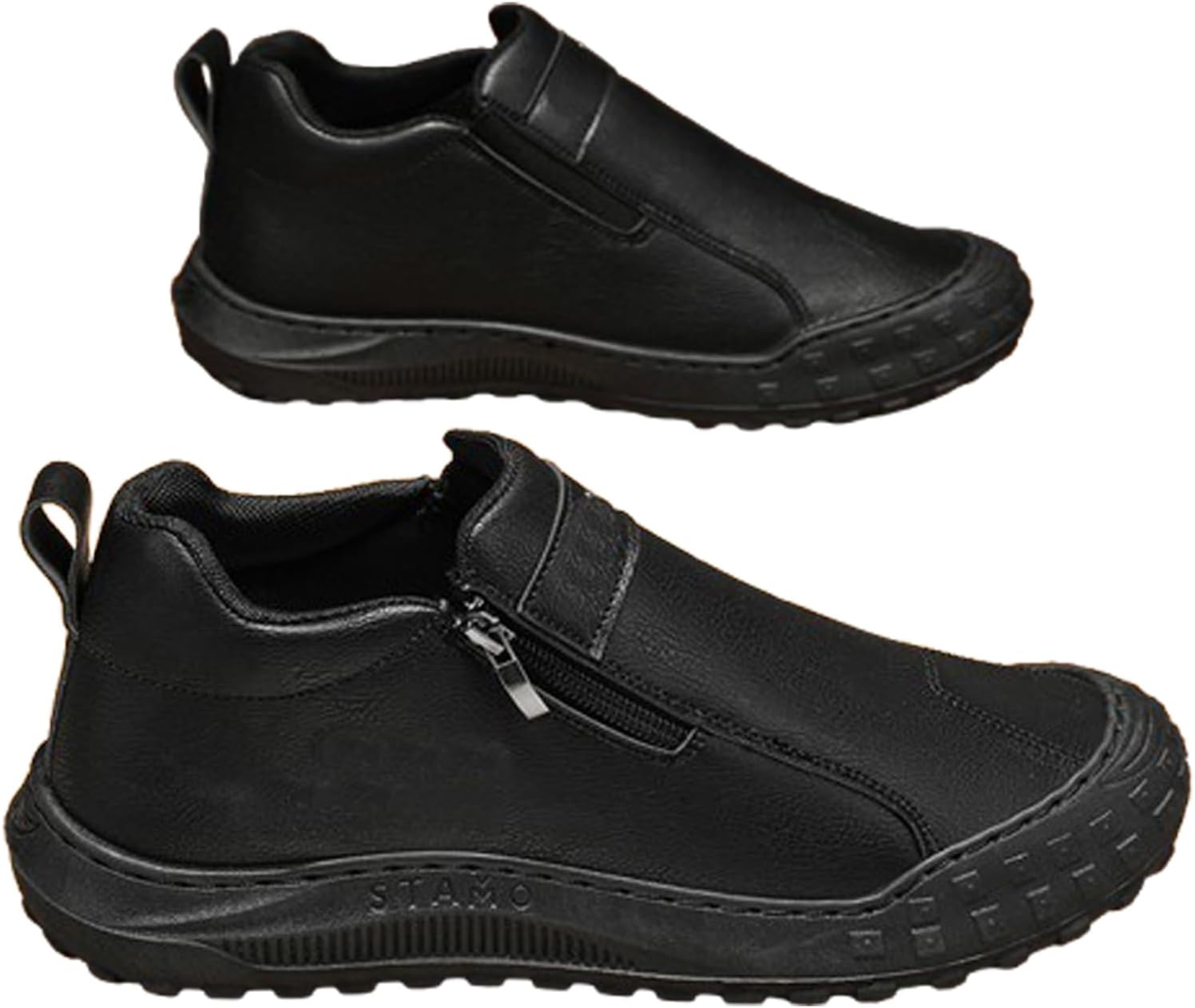 Мужские ботинки, обувь без шнурков с противоскользящей подошвой, водонепроницаемые кожаные повседневные туфли для улицы, строительства и повседневного использования Generic, черный
Мужские ботинки, обувь без шнурков с противоскользящей подошвой, водонепроницаемые кожаные повседневные туфли для улицы, строительства и повседневного использования Generic, черный