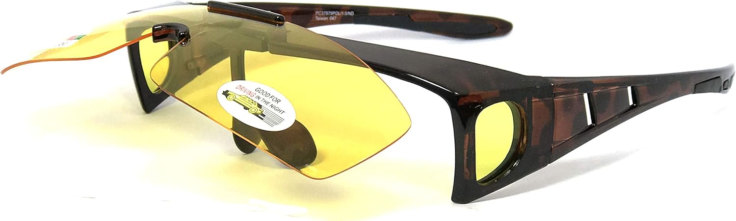 Защитные накладки на солнцезащитные очки VeryHobby Polarized FLIP UP FIT OVER (прозрачная коричневая оправа/линзы для вождения в темное время суток), Transparent Brown Frame/Night Driving Lens
Защитные накладки на солнцезащитные очки VeryHobby Polarized FLIP UP FIT OVER (прозрачная коричневая оправа/линзы для вождения в темное время суток), Transparent Brown Frame/Night Driving Lens