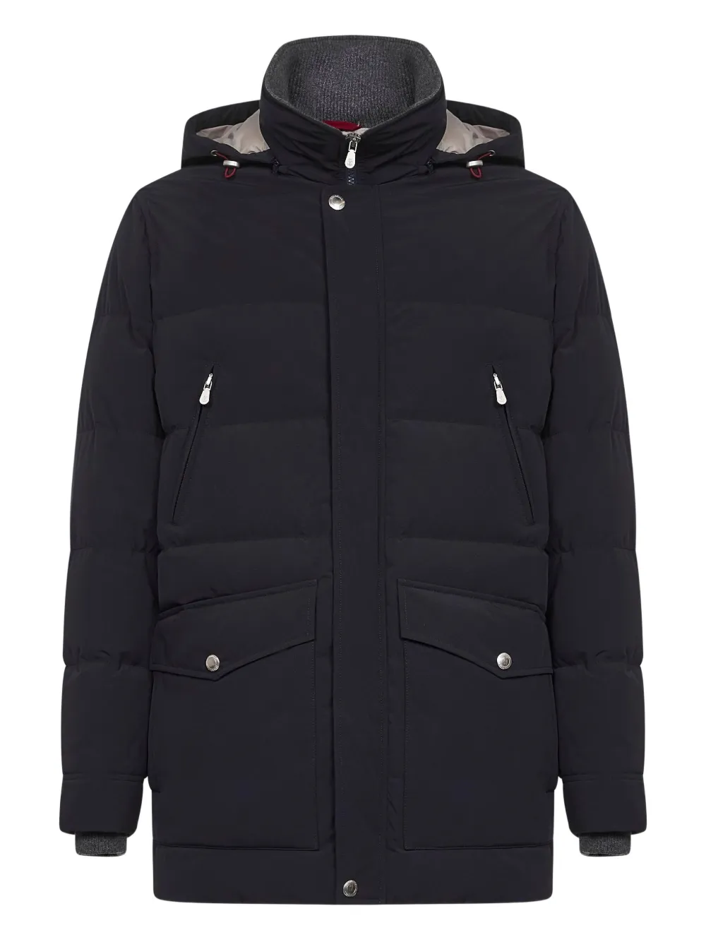 Стеганая куртка с высоким воротником Brunello Cucinelli, синий
Стеганая куртка с высоким воротником Brunello Cucinelli, синий