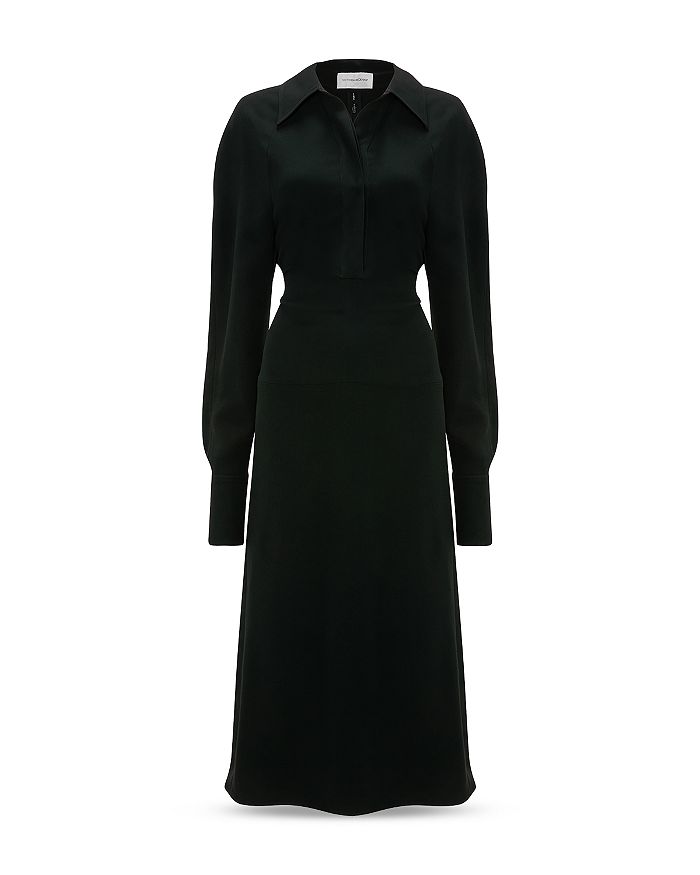 Длинное платье миди с воротником-поло и длинными рукавами Victoria Beckham, черный
Длинное платье миди с воротником-поло и длинными рукавами Victoria Beckham, черный