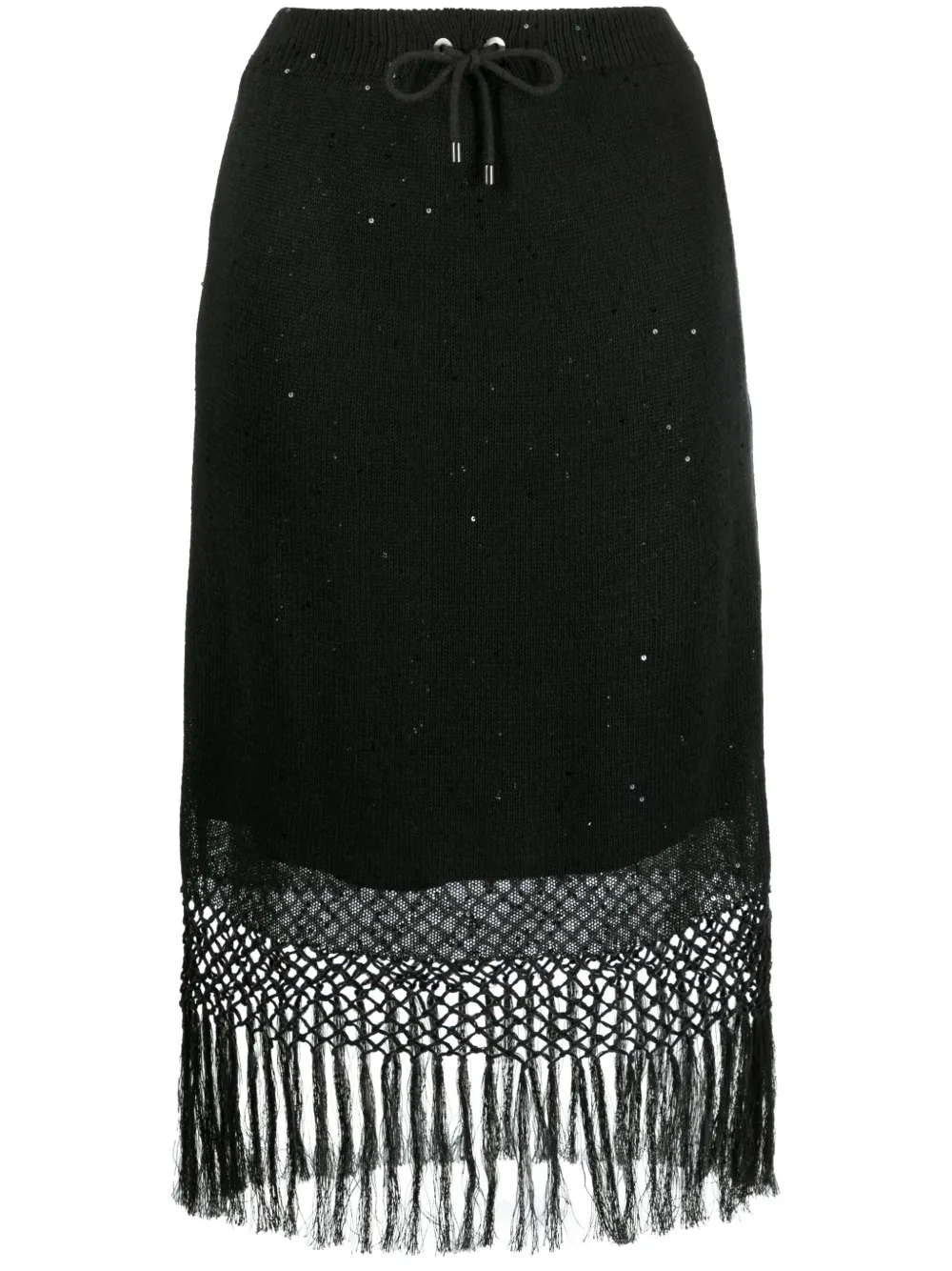Юбка миди с бахромой Brunello Cucinelli, серый
Юбка миди с бахромой Brunello Cucinelli, серый