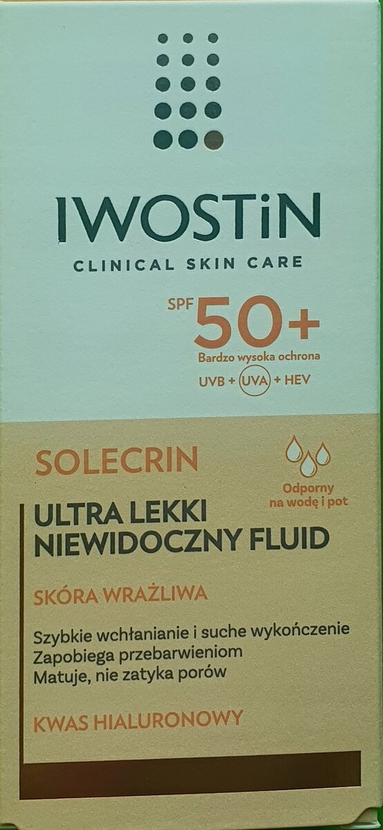 Iwostin Solecrin, Ультралегкий флюид SPF 50+
Iwostin Solecrin, Ультралегкий флюид SPF 50+