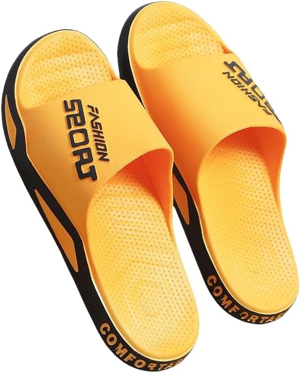 Мужские тапочки большого размера HoaloX, мягкие, повседневные, с противоскользящей подошвой, с открытым носком, подходят для использования дома, на улице, на пляже и в душе, желтый
Мужские тапочки большого размера HoaloX, мягкие, повседневные, с противоскользящей подошвой, с открытым носком, подходят для использования дома, на улице, на пляже и в душе, желтый