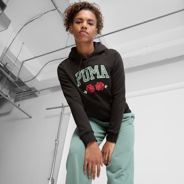 Женская толстовка с капюшоном Faux Embroidered Floral Puma, черный
Женская толстовка с капюшоном Faux Embroidered Floral Puma, черный
