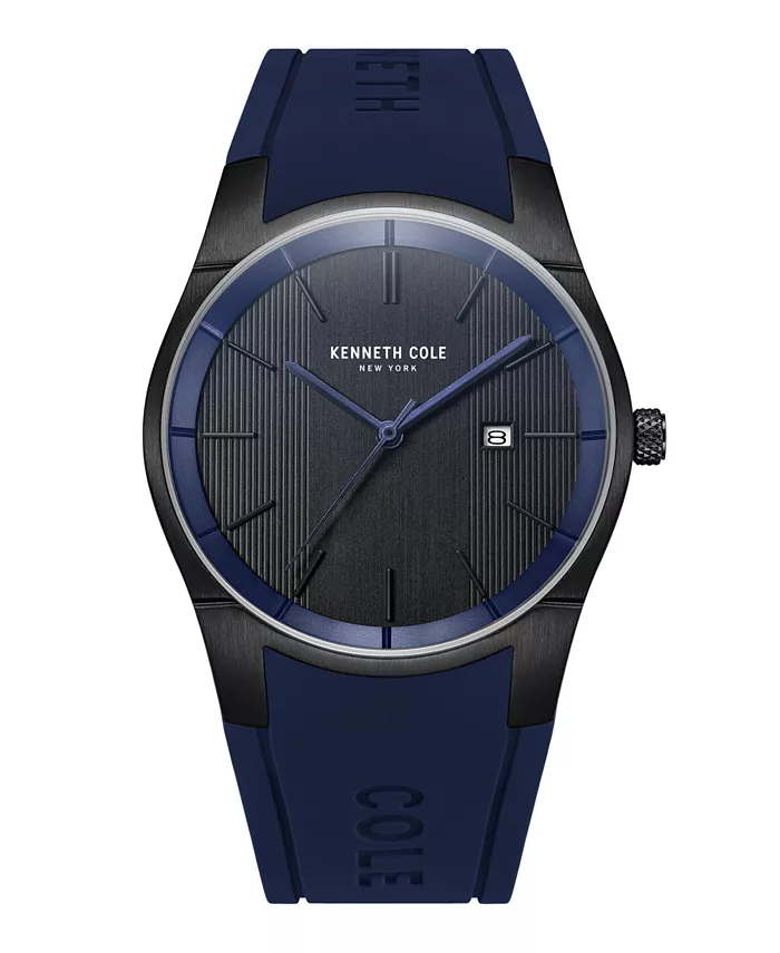 Мужские современные классические синие часы с силиконовым ремешком 42mm Kenneth Cole New York
Мужские современные классические синие часы с силиконовым ремешком 42mm Kenneth Cole New York