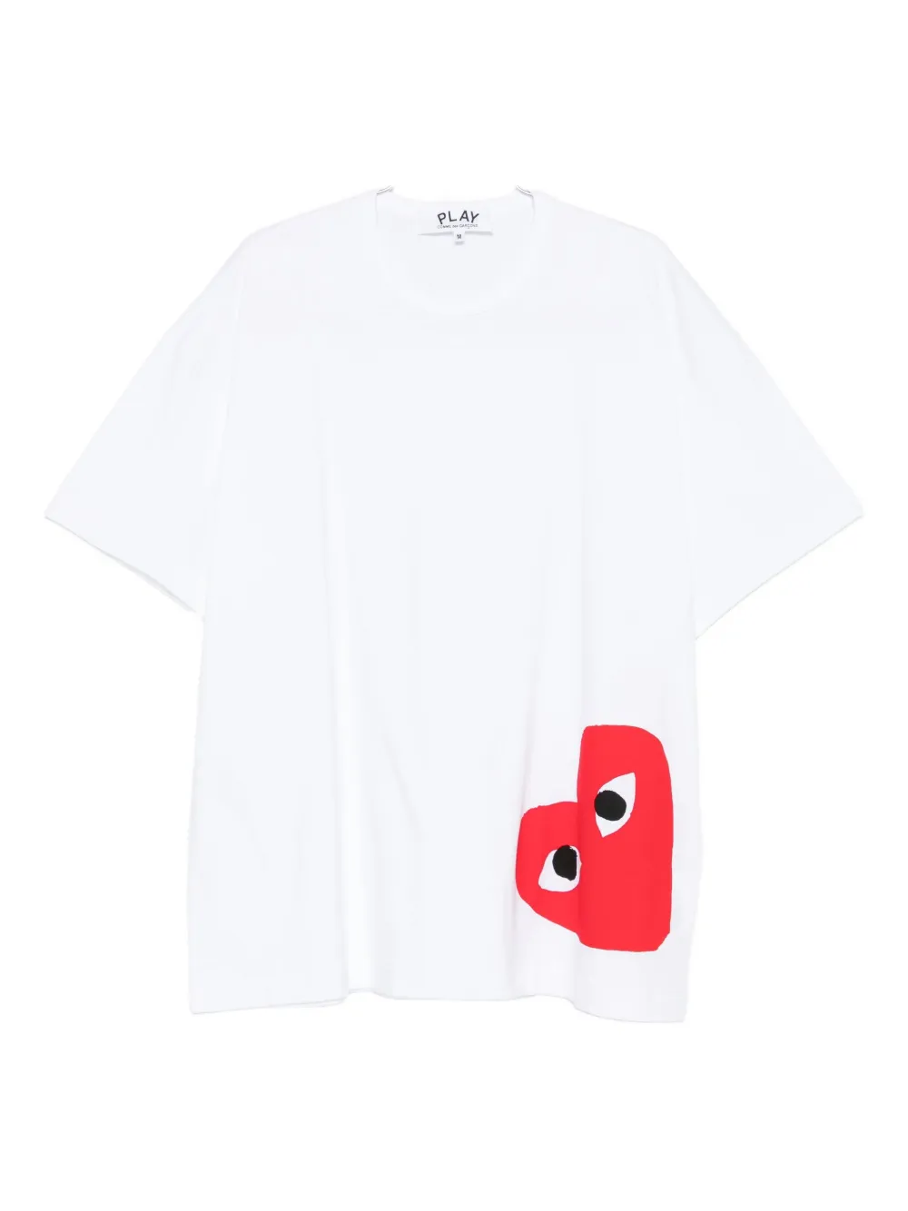 Футболка с логотипом в виде сердца Comme Des Garçons Play, белый 
Футболка с логотипом в виде сердца Comme Des Garçons Play, белый