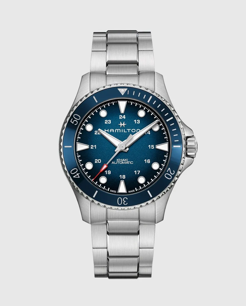 Мужские часы Khaki Navy Scuba Automatic 43 мм 82505140 из стали Hamilton, серебряный
Мужские часы Khaki Navy Scuba Automatic 43 мм 82505140 из стали Hamilton, серебряный