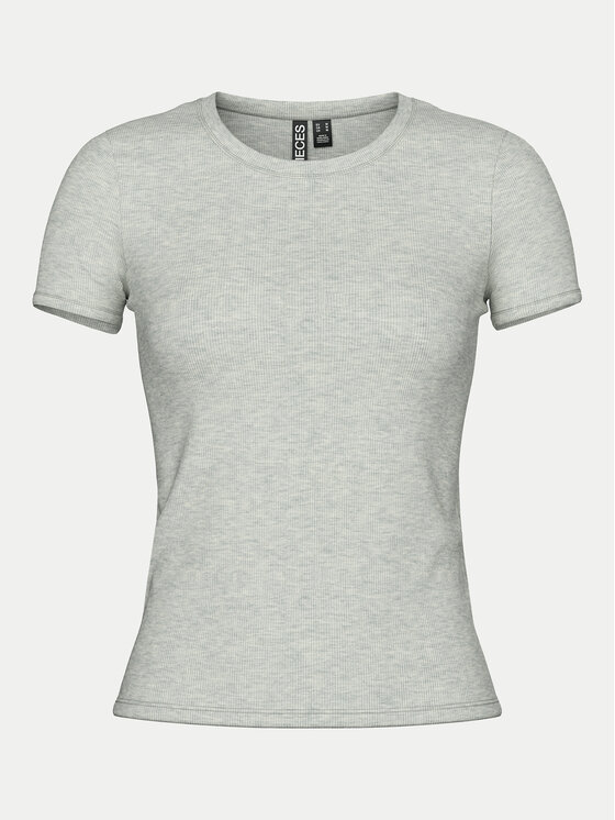 Облегающая футболка May 17154483 Pieces, серый 
Облегающая футболка May 17154483 Pieces, серый