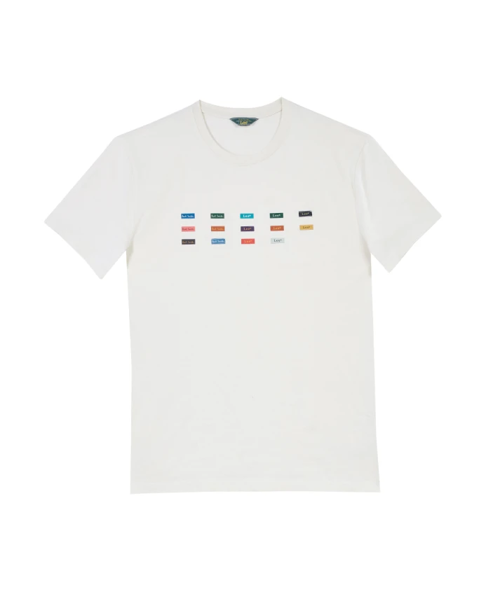 Белая хлопковая футболка Lee Label Paul Smith, белый
Белая хлопковая футболка Lee Label Paul Smith, белый
