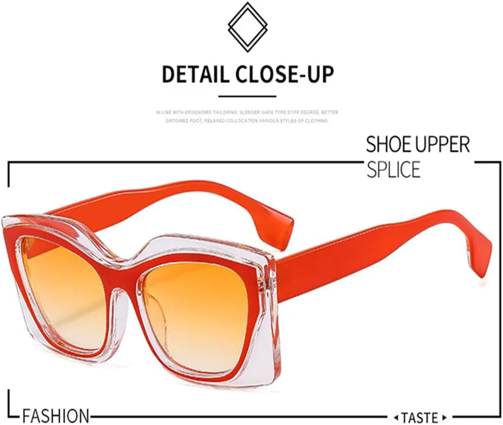 Солнцезащитные очки в прозрачной оправе «кошачий глаз» с прозрачными линзами, женские, с защитой от УФ-излучения UV400, мужские и женские FYTUP, White Grey Pink
Солнцезащитные очки в прозрачной оправе «кошачий глаз» с прозрачными линзами, женские, с защитой от УФ-излучения UV400, мужские и женские FYTUP, White Grey Pink