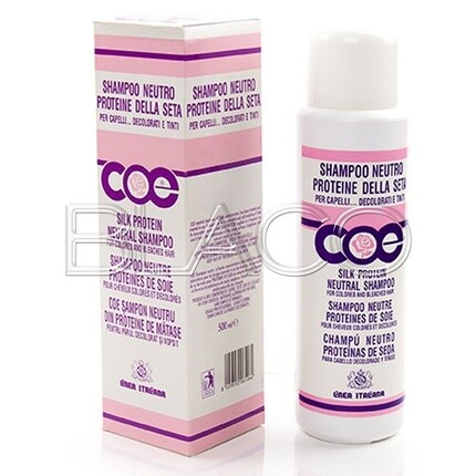 Coe Нейтральный шампунь с протеинами шелка 500 мл Профессиональная итальянская линия для окрашенных и обесцвеченных волос, Linea Italiana