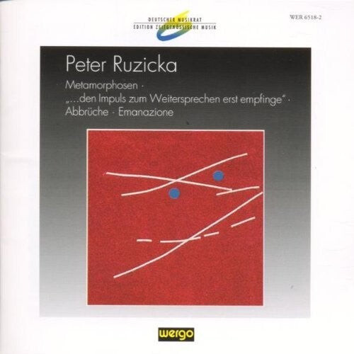 CD диск Ruzicka: Metamorphosen Uber Ein Klangfeld / Var: Ruzicka: Metamorphosen Uber Ein Klangfeld / Var
CD диск Ruzicka: Metamorphosen Uber Ein Klangfeld / Var: Ruzicka: Metamorphosen Uber Ein Klangfeld / Var