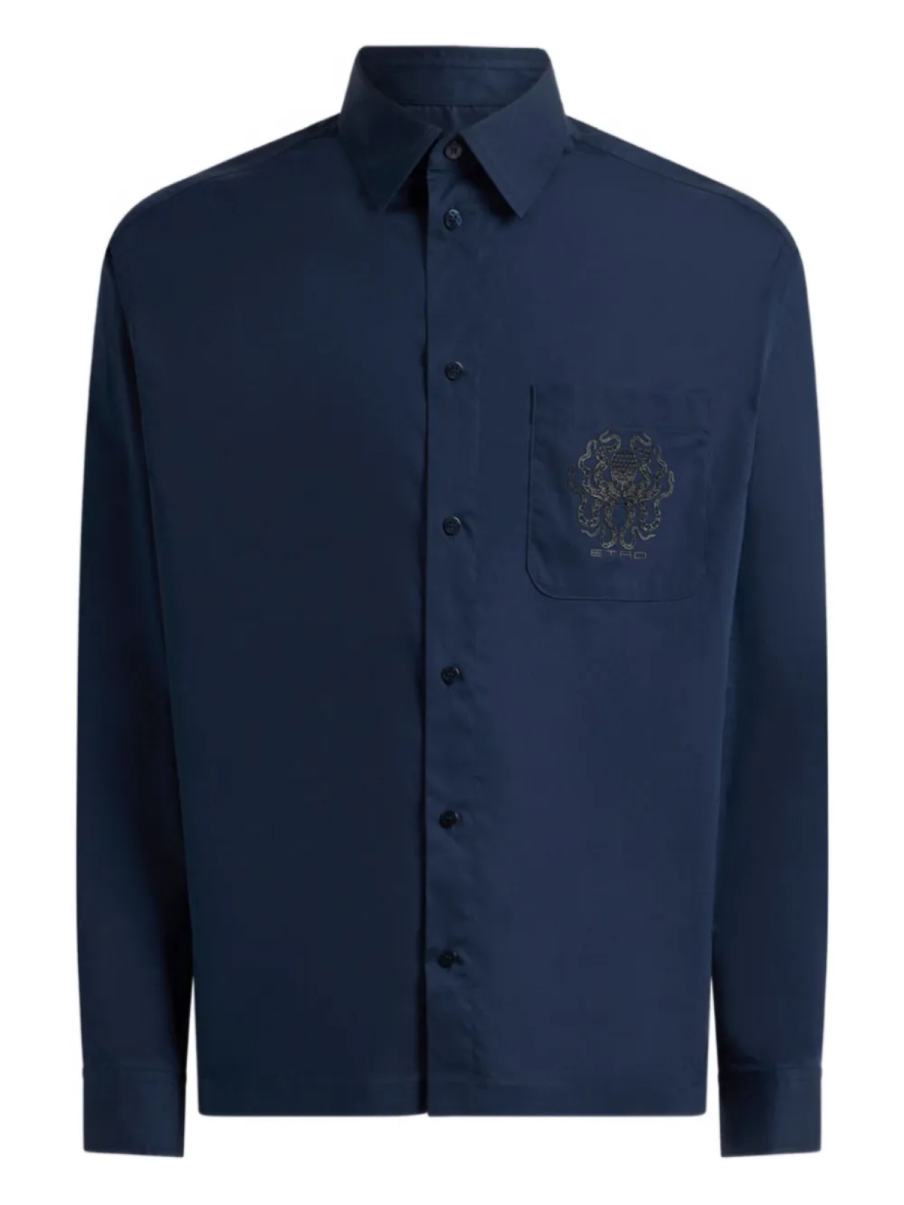 Рубашка с вышитым логотипом ETRO, синий
Рубашка с вышитым логотипом ETRO, синий