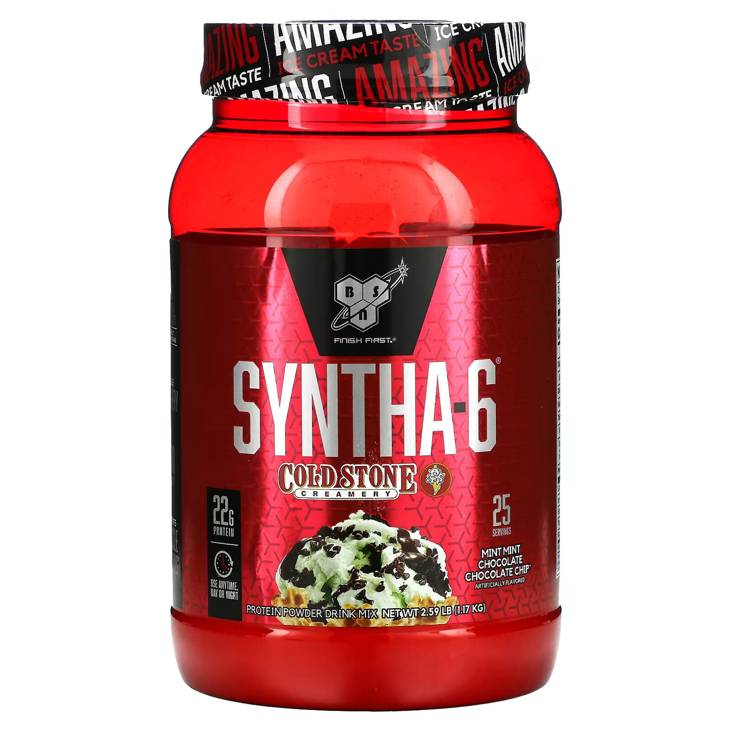 BSN, Syntha-6, Cold Stone Creamery, мята и шоколадная крошка, 2,59 фунта (1,17 кг)
BSN, Syntha-6, Cold Stone Creamery, мята и шоколадная крошка, 2,59 фунта (1,17 кг)