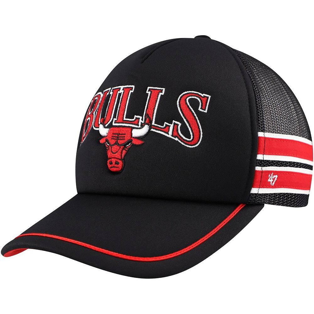 Черная мужская регулируемая кепка с полосками Chicago Bulls '47 Trucker, цвет Bul Black
Черная мужская регулируемая кепка с полосками Chicago Bulls '47 Trucker, цвет Bul Black