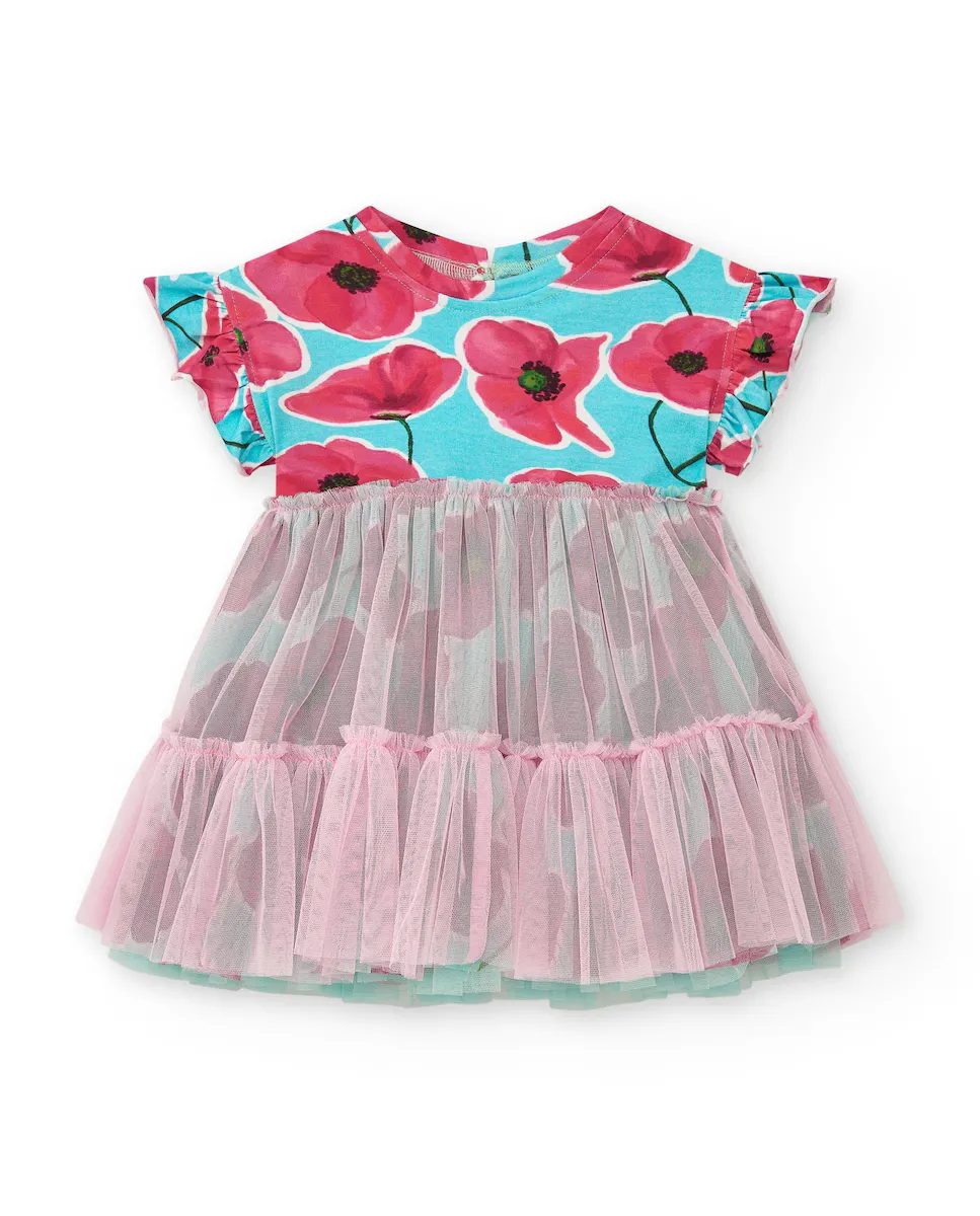Платье для девочки с цветочным принтом и юбкой из тюля Tuc tuc, бирюзовый
Платье для девочки с цветочным принтом и юбкой из тюля Tuc tuc, бирюзовый