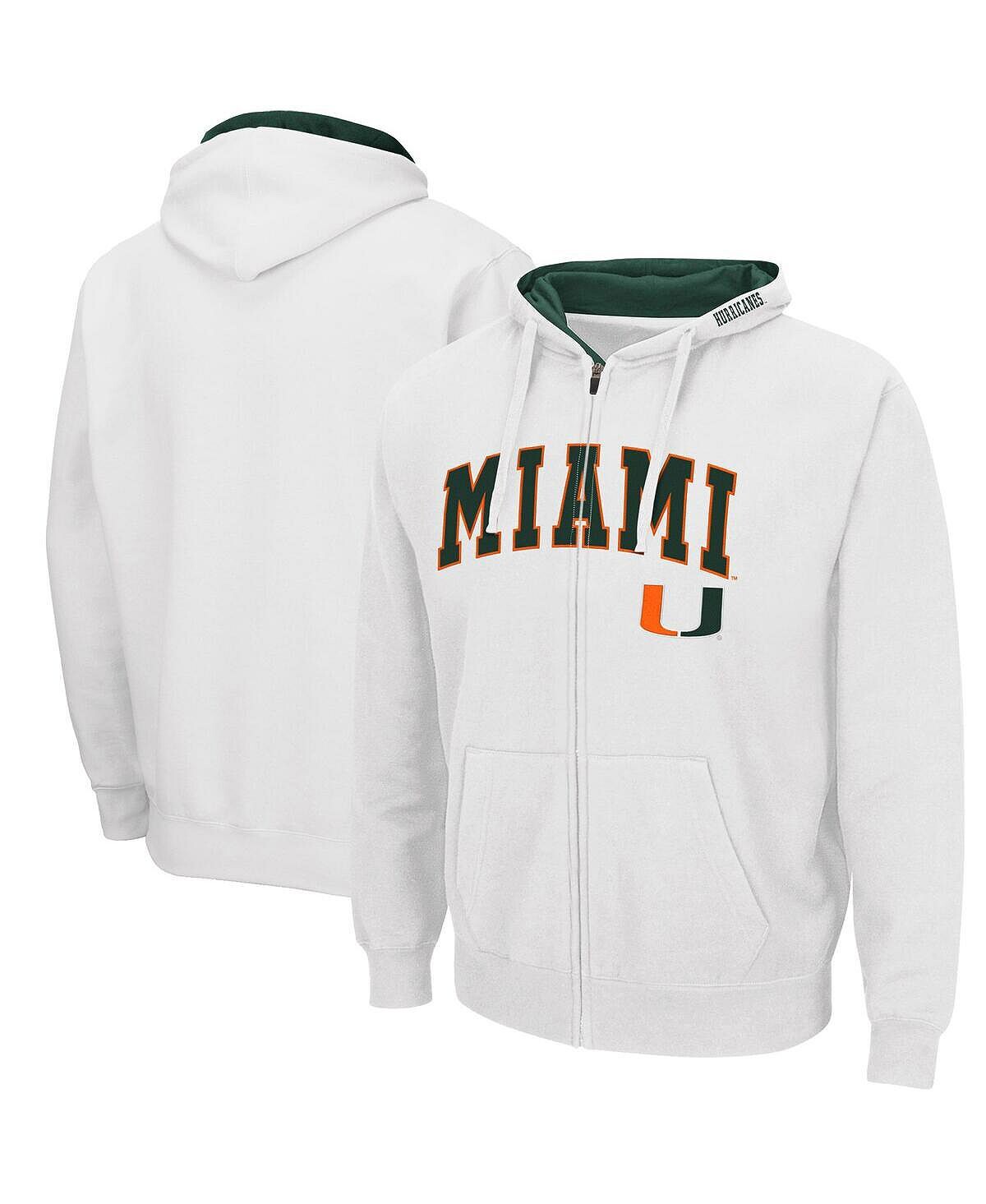 Мужская белая толстовка с капюшоном на молнии miami hurricanes arch logo 3.0 во всю длину Colosseum, белый
Мужская белая толстовка с капюшоном на молнии miami hurricanes arch logo 3.0 во всю длину Colosseum, белый