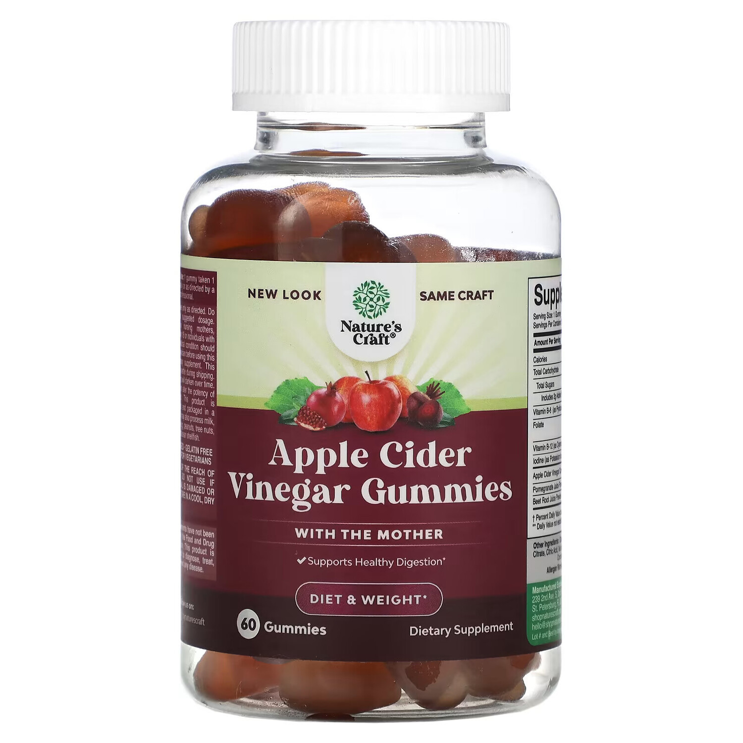 Natures Craft, Жевательные мармеладки с яблочным уксусом, с мамой, 60 жевательных таблеток
Natures Craft, Жевательные мармеладки с яблочным уксусом, с мамой, 60 жевательных таблеток