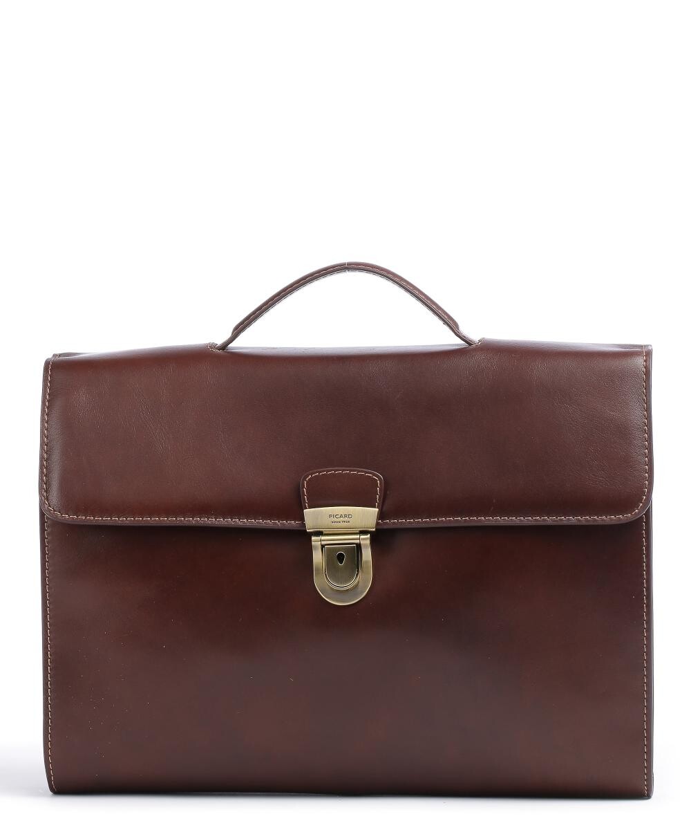 Портфель Toscana из мелкозернистой яловой кожи Picard, коричневый
Портфель Toscana из мелкозернистой яловой кожи Picard, коричневый
