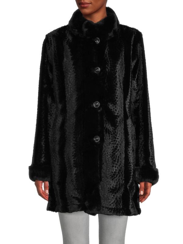 Двустороннее Пальто BELLE FARE из искусственного меха, черный
Двустороннее Пальто BELLE FARE из искусственного меха, черный