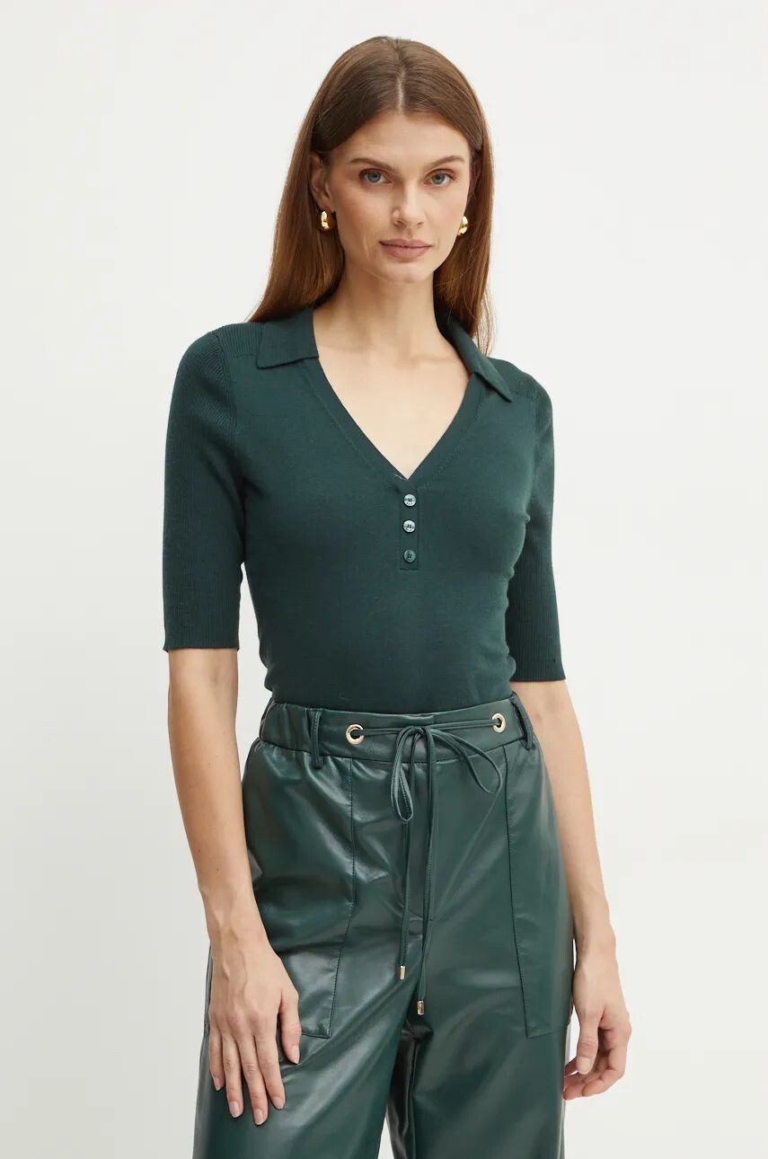 Шерстяной свитер BOSS, зеленый
Шерстяной свитер BOSS, зеленый