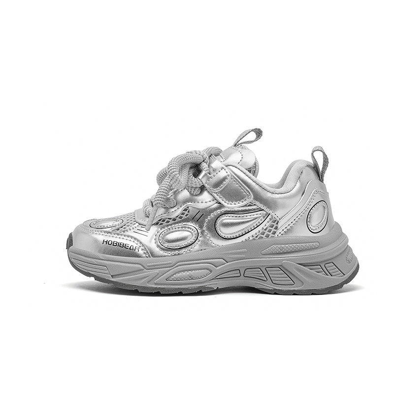 Кроссовки для бега с низким верхом, амортизирующие, противоскользящие, износостойкие, детские HOBIBEAR, серебряный/серый
Кроссовки для бега с низким верхом, амортизирующие, противоскользящие, износостойкие, детские HOBIBEAR, серебряный/серый