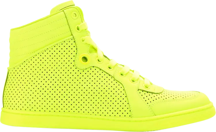 Кроссовки Gucci Leather Hightop, желтый 
Кроссовки Gucci Leather Hightop, желтый