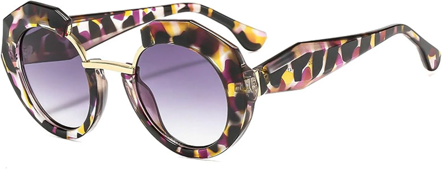 Willochra — большие круглые солнцезащитные очки для женщин, модные градиентные солнцезащитные очки в стиле ретро-панк с защитой от УФ-излучения UV400, C7
Willochra — большие круглые солнцезащитные очки для женщин, модные градиентные солнцезащитные очки в стиле ретро-панк с защитой от УФ-излучения UV400, C7