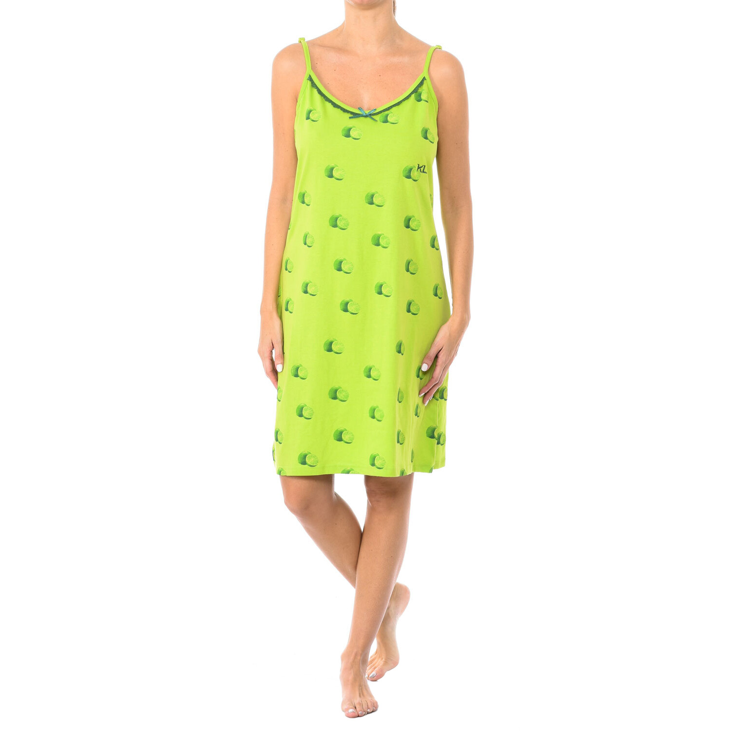 Летняя ночная рубашка на тонких бретелях kl45300 Kisses And Love, зеленый
Летняя ночная рубашка на тонких бретелях kl45300 Kisses And Love, зеленый