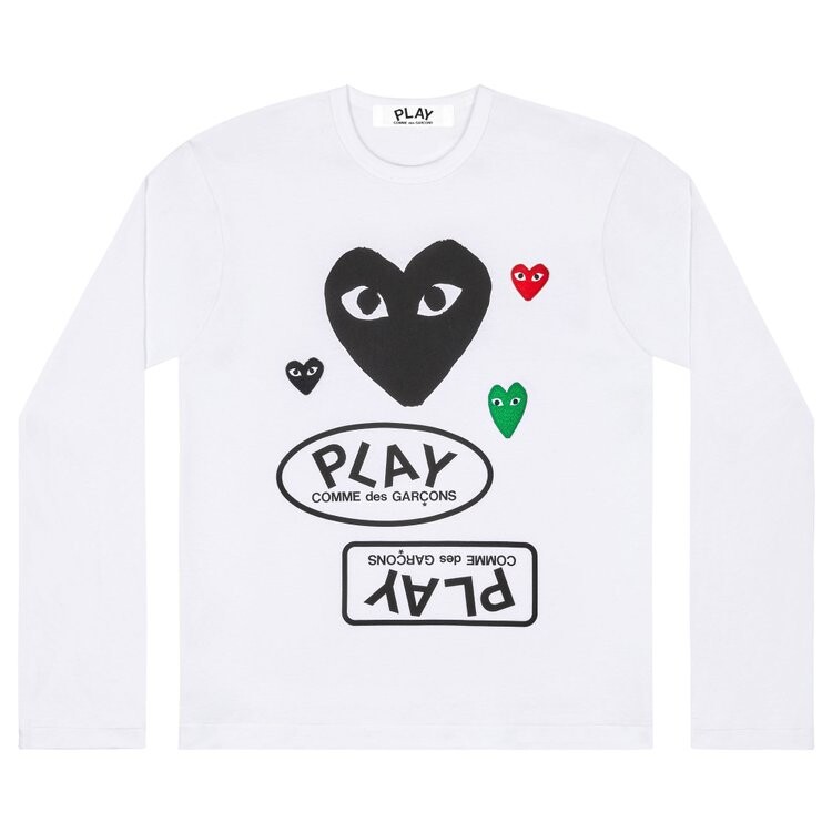 Футболка Comme des Garçons PLAY Multi Logo Long-Sleeve T-Shirt 'White', белый
Футболка Comme des Garçons PLAY Multi Logo Long-Sleeve T-Shirt 'White', белый
