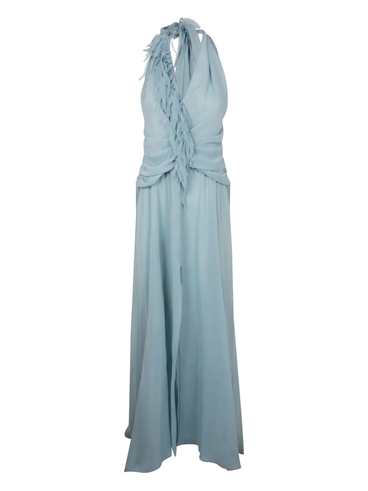 Платье макси с вырезом халтерне Blumarine, синий
Платье макси с вырезом халтерне Blumarine, синий