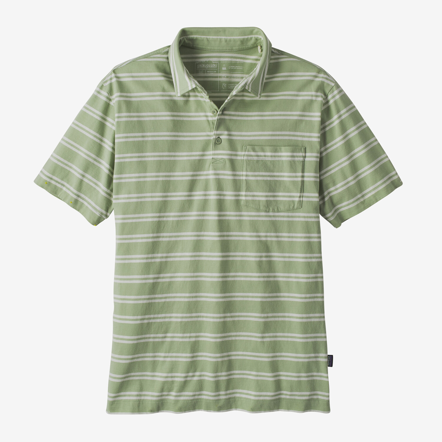 Мужская легкая рубашка-поло из хлопка Patagonia, цвет Mirror Stripe: Salvia Green
Мужская легкая рубашка-поло из хлопка Patagonia, цвет Mirror Stripe: Salvia Green