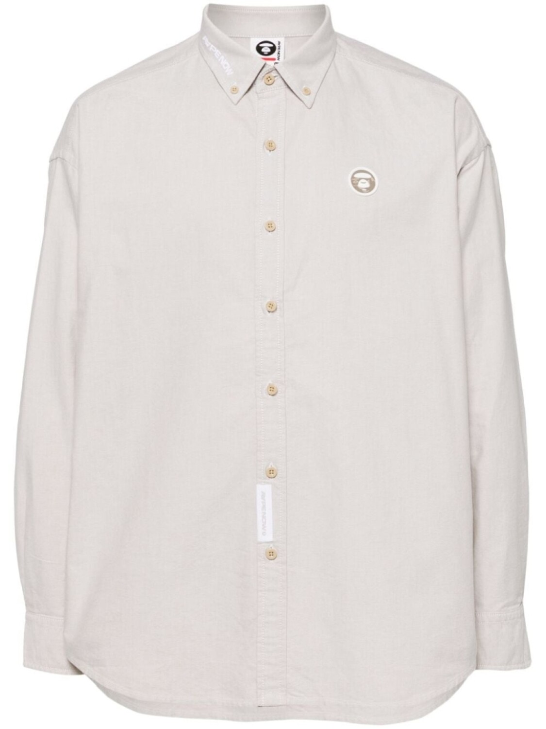 AAPE BY *A BATHING APE рубашка с логотипом, серый
AAPE BY *A BATHING APE рубашка с логотипом, серый