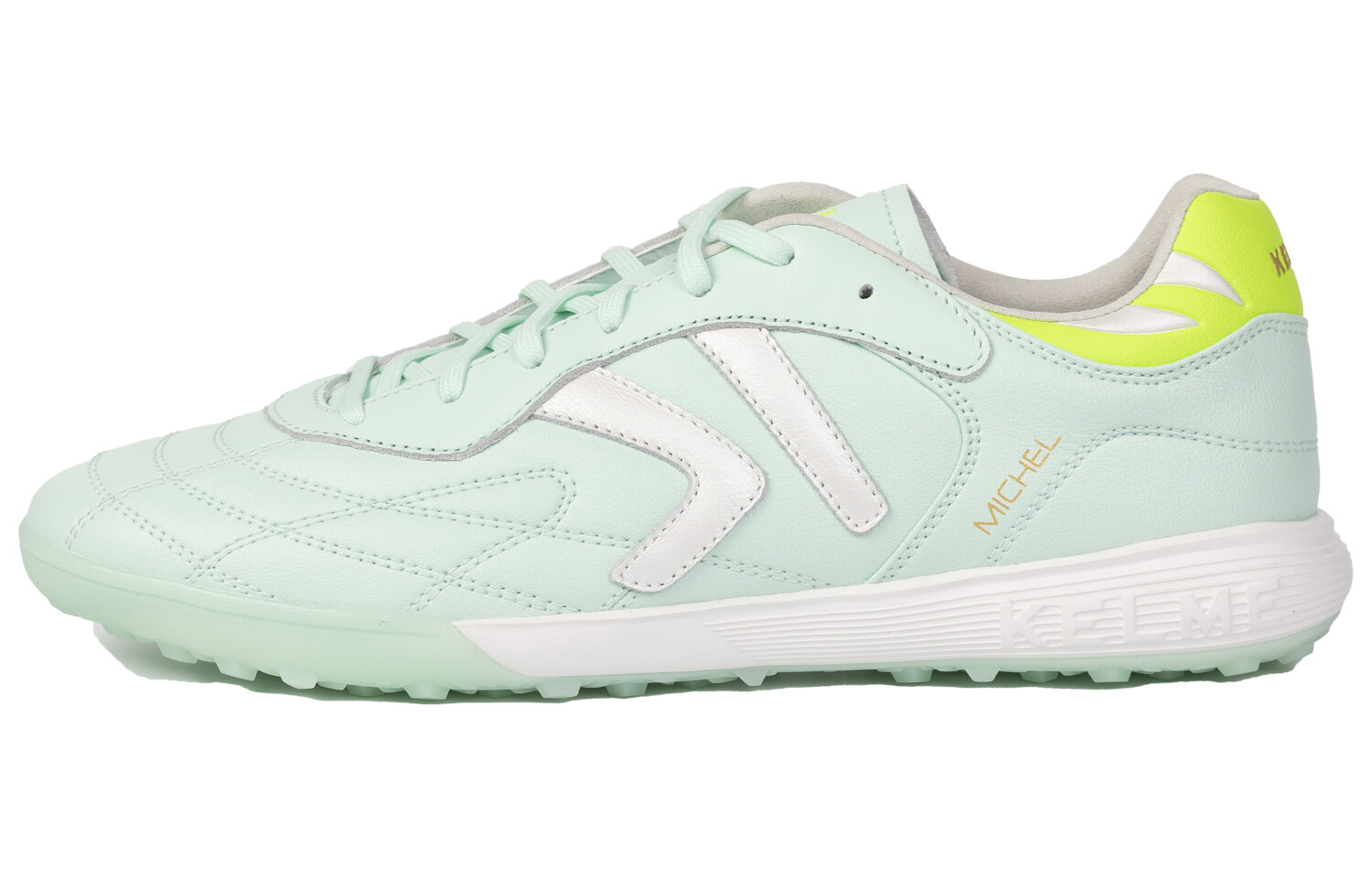 Футбольные бутсы унисекс с низким верхом мятно-зеленого цвета Kelme
Футбольные бутсы унисекс с низким верхом мятно-зеленого цвета Kelme