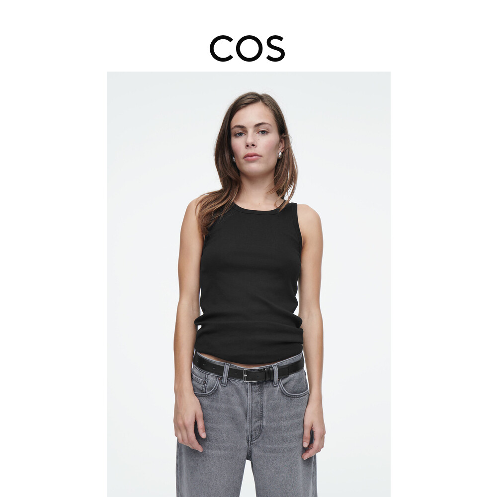 Майка женская Cos приталенная, черный
Майка женская Cos приталенная, черный