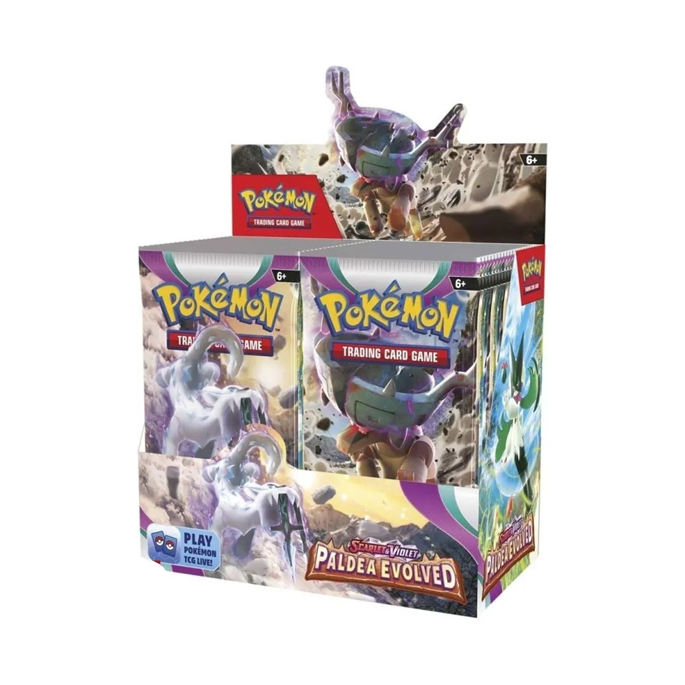 Набор коллекционных карточек Pokemon Trading Card Game Scarlet & Violet Paldea Evolved Booster Box (на испанском языке), мультиколор
Набор коллекционных карточек Pokemon Trading Card Game Scarlet & Violet Paldea Evolved Booster Box (на испанском языке), мультиколор