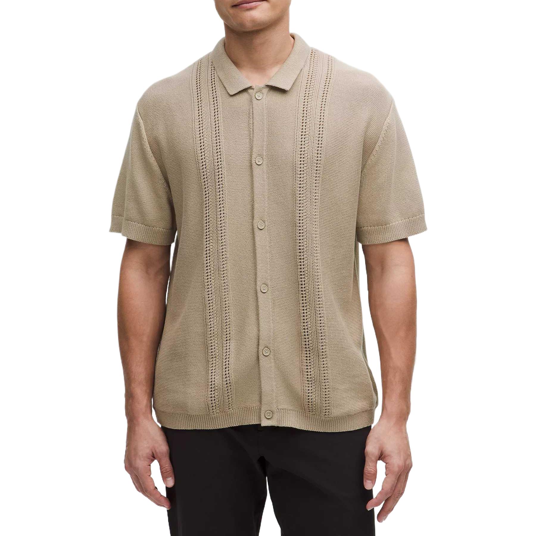 Хлопковая рубашка мужская Lululemon, Oak/Sheer Oak
Хлопковая рубашка мужская Lululemon, Oak/Sheer Oak