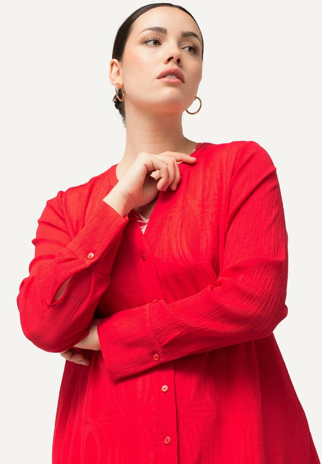 Блуза SHEER TEXTURED LONGLINE Ulla Popken, коралл
Блуза SHEER TEXTURED LONGLINE Ulla Popken, коралл