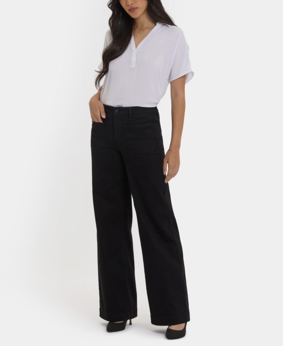 Женские джинсы Teresa с широкими штанинами и накладными карманами NYDJ, Black Rinse
Женские джинсы Teresa с широкими штанинами и накладными карманами NYDJ, Black Rinse