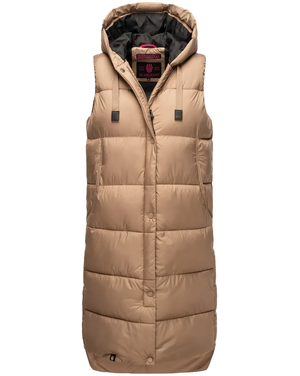 Стеганый жилет Marikoo "Sayorii", капюшон на широкой кулиске, коричневый
Стеганый жилет Marikoo "Sayorii", капюшон на широкой кулиске, коричневый