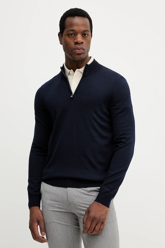 Шерстяной свитер Boss, темно-синий
Шерстяной свитер Boss, темно-синий