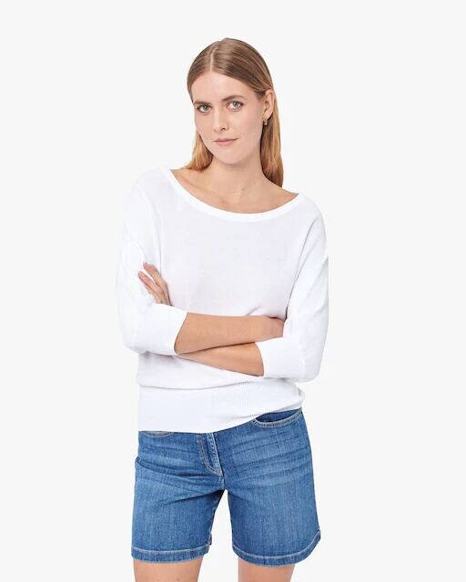 Женский свитер с французскими рукавами и вырезом-лодочкой Caroll, белый
Женский свитер с французскими рукавами и вырезом-лодочкой Caroll, белый